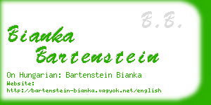 bianka bartenstein business card